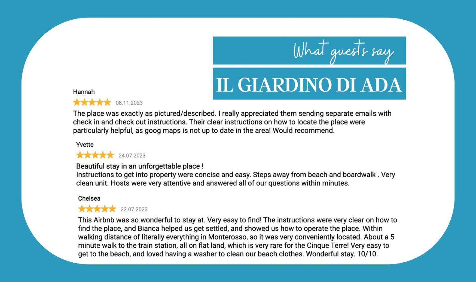 Il Giardino Di Ada Ground Floor Studio With Ac And Patio Monterosso al Mare Kültér fotó